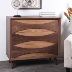 3 Drawer Chest With Contrasting Drawer Panels Walnut - StyleCraft 15 3 Drawer Chest With Contrasting Drawer Panels Walnut - StyleCraft -Bedroom Home Store GUEST 3eaa11fa 1232 455c adab 038f03078170