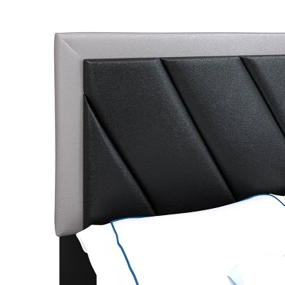 Salina Diagonal Stitched Upholstered Bed - Eco Dream 8 Salina Diagonal Stitched Upholstered Bed - Eco Dream - Image 6