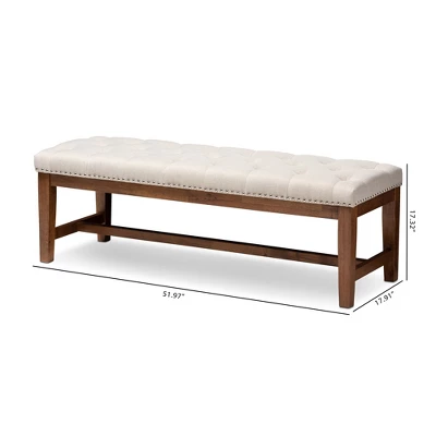 Ainsley Bench - Baxton Studio 7 Ainsley Bench - Baxton Studio - Image 5