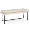 Nano 48" Upholstered Modern Double Layered Cushion Bedroom Bench - The Pop Maison 2 Nano 48" Upholstered Modern Double Layered Cushion Bedroom Bench - The Pop Maison -Bedroom Home Store GUEST 4147b3ee 19c4 475f 8aad be81d45d1309