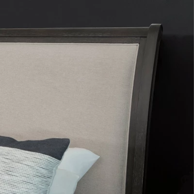 5pc Cindi Sleigh Bedroom Set Gray - Abbyson Living 6 5pc Cindi Sleigh Bedroom Set Gray - Abbyson Living - Image 4