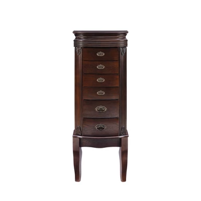 Verona Italian Influenced Jewelry Armoire Espresso - Powell Company 5 Verona Italian Influenced Jewelry Armoire Espresso - Powell Company - Image 3