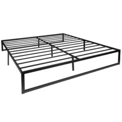 Flash Furniture 14 Inch Metal Platform Bed Frame - No Box Spring Needed With Steel Slat Support And Quick Lock Functionality -Bedroom Home Store GUEST 41ff8005 738c 48d8 9e2a 4735288ff358 1