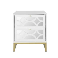 Averina 2 Drawers 45° Splicing White Mirror Front Nightstand With Storage - The Pop Maison 13 Averina 2 Drawers 45° Splicing White Mirror Front Nightstand With Storage - The Pop Maison -Bedroom Home Store GUEST 425f4fc2 18be 4f6a bee7 af6d70601b21