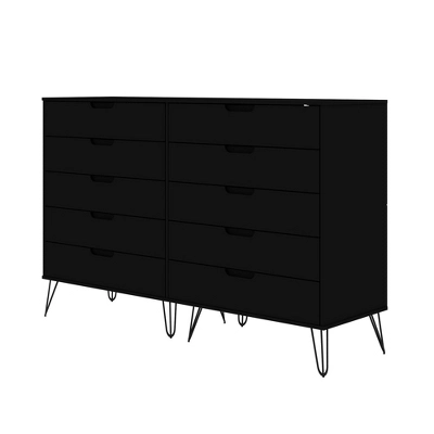 Rockefeller 10 Drawer Double Tall Dresser - Manhattan Comfort 7 Rockefeller 10 Drawer Double Tall Dresser - Manhattan Comfort - Image 5