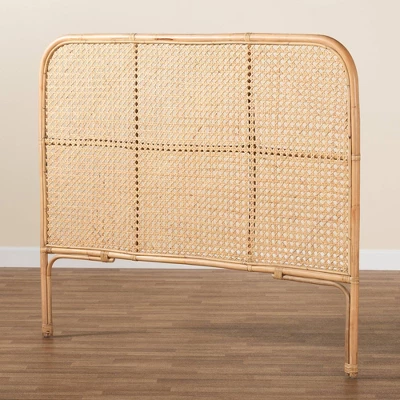 Queen Linette Natural Rattan Headboard Brown - Bali & Pari 9 Queen Linette Natural Rattan Headboard Brown - Bali & Pari - Image 7