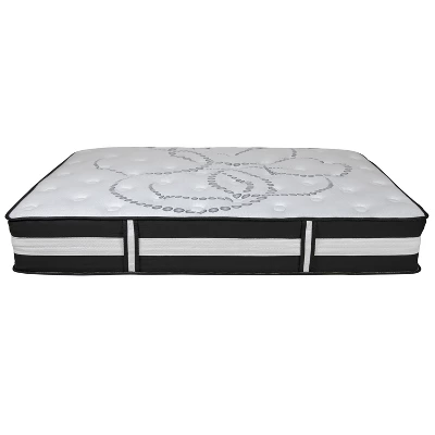 Flash Furniture 14 Inch Metal Platform Bed Frame With 12 Inch Pocket Spring Mattress In A Box And 3 Inch Cool Gel Memory Foam Topper 14 Flash Furniture 14 Inch Metal Platform Bed Frame With 12 Inch Pocket Spring Mattress In A Box And 3 Inch Cool Gel Memory Foam Topper - Image 12