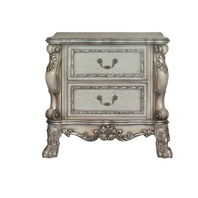 32" Dresden Nightstand Vintage Bone White - Acme Furniture 3 32" Dresden Nightstand Vintage Bone White - Acme Furniture