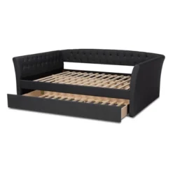 Delora Upholstered Daybed With Trundle - Baxton Studio 15 Delora Upholstered Daybed With Trundle - Baxton Studio -Bedroom Home Store GUEST 468207a6 d45b 4839 b2ba 931095b3e5e8