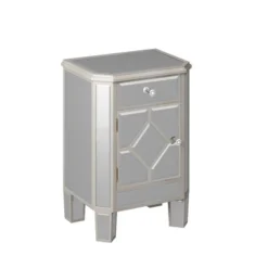 Cierra 25.59'' H X 17.71'' W X 13.78'' D Tall Champagne Mirrored Nightstand End Table With 1 Drawer Accent Nightstand-Maison Boucle 10 Cierra 25.59'' H X 17.71'' W X 13.78'' D Tall Champagne Mirrored Nightstand End Table With 1 Drawer Accent Nightstand-Maison Boucle -Bedroom Home Store GUEST 471daa00 d6ac 44c4 aac5 8e3d0db00134