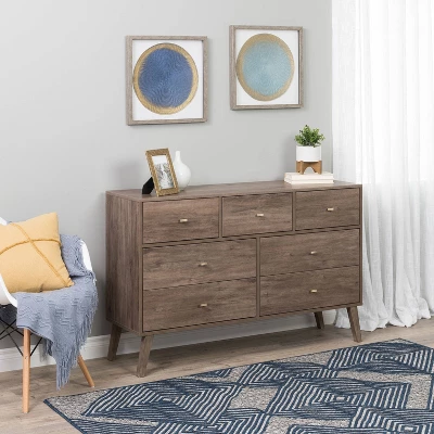 7 Drawer Milo Mid-Century Modern Dresser - Prepac 15 7 Drawer Milo Mid-Century Modern Dresser - Prepac - Image 13