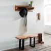 Alaterre Furniture Alpine Natural Brown Live Edge 36" Bench With Coat Hook Shelf Set Metal And Wood 2 Alaterre Furniture Alpine Natural Brown Live Edge 36" Bench With Coat Hook Shelf Set Metal And Wood -Bedroom Home Store GUEST 47d332fc 4336 4f09 a1db 2c3918e86ed1