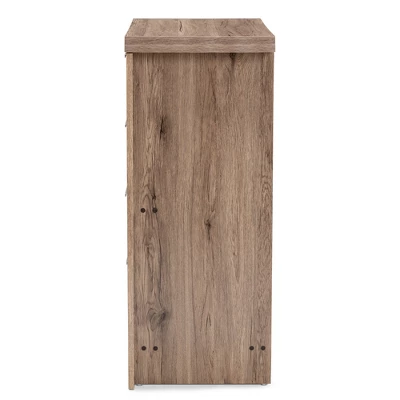 Laverne Modern And Contemporary Oak Finished 4 Drawer Chest Brown - Baxton Studio 4 Laverne Modern And Contemporary Oak Finished 4 Drawer Chest Brown - Baxton Studio - Image 2