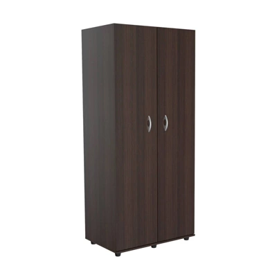 2 Door Wardrobe/Armoire Espresso - Inval 10 2 Door Wardrobe/Armoire Espresso - Inval - Image 8