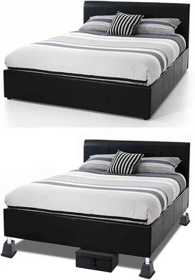 5 To 6-inch Super Quality Bed And Furniture Risers 4-pack In Black - Homeitusa 3 5 To 6-inch Super Quality Bed And Furniture Risers 4-pack In Black - Homeitusa