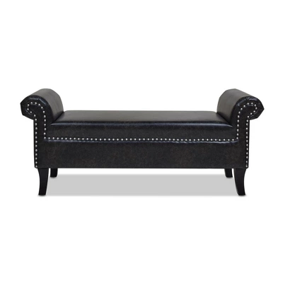 Jennifer Taylor Home Kathy Roll Arm Entryway Accent Bench 17 Jennifer Taylor Home Kathy Roll Arm Entryway Accent Bench - Image 15