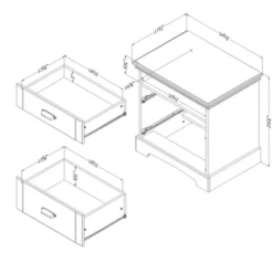 Lilak 2 Drawer Nightstand - South Shore 20 Lilak 2 Drawer Nightstand - South Shore -Bedroom Home Store GUEST 49988ab1 4ff6 4c9c 95c9 a3a5f6be929f