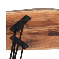 Alaterre Furniture Hairpin Natural Brown Live Edge Wood With Metal Bench 16 Alaterre Furniture Hairpin Natural Brown Live Edge Wood With Metal Bench -Bedroom Home Store GUEST 4ad42ace b742 440d afc7 7fcac36757e1