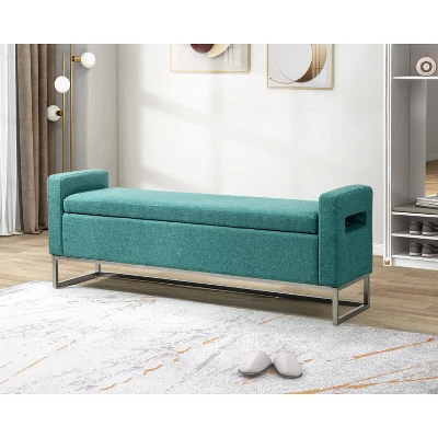 Jorge 59.1" Wide Storage Bench | ARTFUL LIVING DESIGN 12 Jorge 59.1" Wide Storage Bench | ARTFUL LIVING DESIGN - Image 10