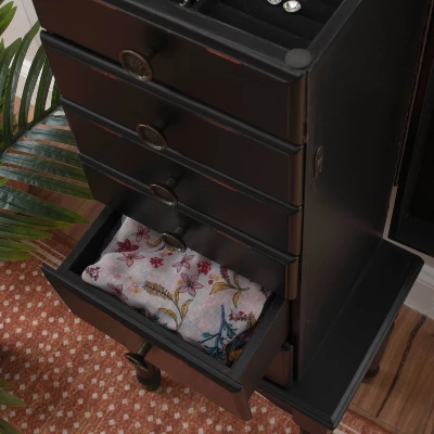 Aria Jewelry Armoire Black - Powell Company 15 Aria Jewelry Armoire Black - Powell Company - Image 13