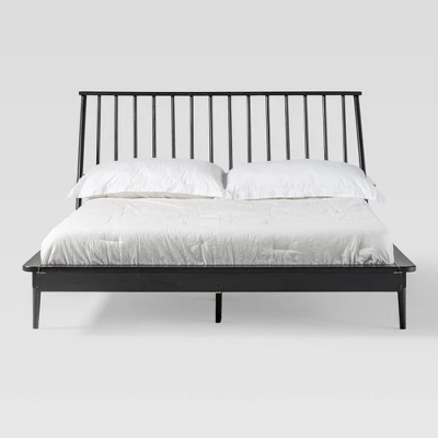 Boho Solid Wood Spindle Platform Bed - Saracina Home 18 Boho Solid Wood Spindle Platform Bed - Saracina Home - Image 16