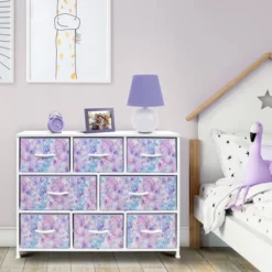 Sorbus 8 Drawer Dresser With Wood Top