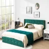 Costway Upholstered Platform Bed Frame Adjustable Headboard Footboard Modern Green 1 Costway Upholstered Platform Bed Frame Adjustable Headboard Footboard Modern Green -Bedroom Home Store GUEST 51e9cb94 ba77 409b bc15 885b9d98ac01