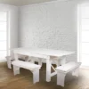 Emma And Oliver 40" X 12" Antique Rustic Solid Pine Folding Farm Bench - Portable Bench 2 Emma And Oliver 40" X 12" Antique Rustic Solid Pine Folding Farm Bench - Portable Bench -Bedroom Home Store GUEST 55f0e2bb 267a 408c bb19 0a0a812778c0