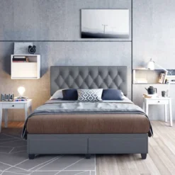 Henley Linen Tufted Upholstered Platform Bed With Storage Drawers - Eco Dream 16 Henley Linen Tufted Upholstered Platform Bed With Storage Drawers - Eco Dream -Bedroom Home Store GUEST 56ccebfe c7ac 4201 a2c1 b5e8e500e67c