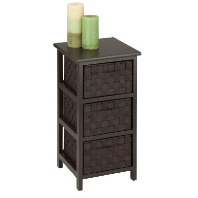 Honey-Can-Do 3 Drawer Chest Espresso 3 Honey-Can-Do 3 Drawer Chest Espresso