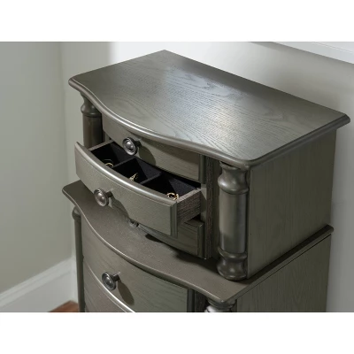 Sedalia Jewelry Armoire Gray - Powell Company 12 Sedalia Jewelry Armoire Gray - Powell Company - Image 10