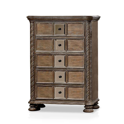 6pc Lellen Bedroom Set Beige/Rustic Natural Tone - HOMES: Inside + Out 16 6pc Lellen Bedroom Set Beige/Rustic Natural Tone - HOMES: Inside + Out - Image 14