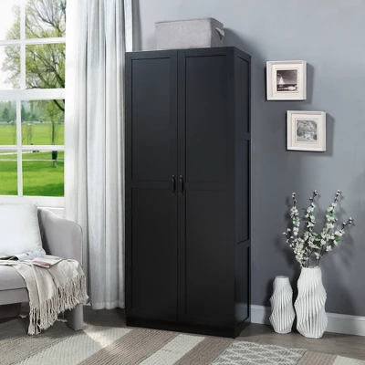 Hopkins Modern 7 Shelf Freestanding Storage Closet - Manhattan Comfort 3 Hopkins Modern 7 Shelf Freestanding Storage Closet - Manhattan Comfort