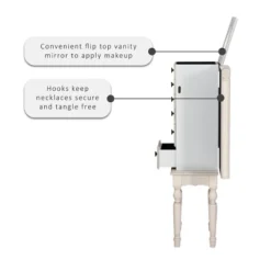 Obrecht Jewelry Armoire Off White - Powell Company 19 Obrecht Jewelry Armoire Off White - Powell Company -Bedroom Home Store GUEST 5b343db7 3327 4f37 9192 522a44b75074