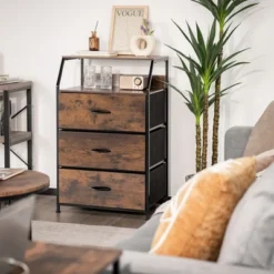 Costway 3 Drawer Dresser W/Top Shelf Storage Tower Cabinet For Bedroom Hallway Nursery 13 Costway 3 Drawer Dresser W/Top Shelf Storage Tower Cabinet For Bedroom Hallway Nursery -Bedroom Home Store GUEST 5b50486d 4e84 4053 845c 845562ee2cce