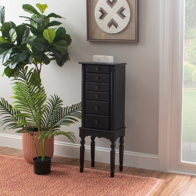 Aria Jewelry Armoire Black - Powell Company 12 Aria Jewelry Armoire Black - Powell Company - Image 10