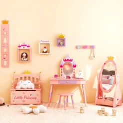 Costway Kids Princess Wooden Bench Seat Toy Box Storage Organizer Children Playroom Pink 15 Costway Kids Princess Wooden Bench Seat Toy Box Storage Organizer Children Playroom Pink -Bedroom Home Store GUEST 5c8352a6 532e 4962 8e6e 2ccaaa2fa340