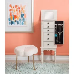 Obrecht Jewelry Armoire Off White - Powell Company 25 Obrecht Jewelry Armoire Off White - Powell Company -Bedroom Home Store GUEST 5c9ffd8c d0be 423a 8ba1 3a5acdbaaa8e
