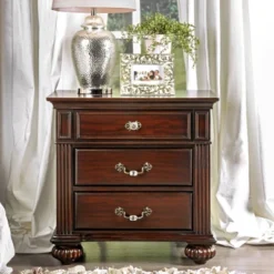 3pc California King Pennings Traditional Bed Set And Nightstand With Chest Dark Walnut - HOMES: Inside + Out 26 3pc California King Pennings Traditional Bed Set And Nightstand With Chest Dark Walnut - HOMES: Inside + Out -Bedroom Home Store GUEST 5d13e1ef 1cdb 4df9 9aa1 f62d8884dec6