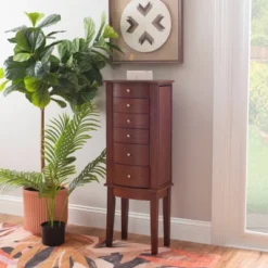 Francesca Jewelry Armoire Merlot Brown - Powell Company 24 Francesca Jewelry Armoire Merlot Brown - Powell Company -Bedroom Home Store GUEST 5e0dffa6 b7fe 4e83 b5ab fe3055655ba0