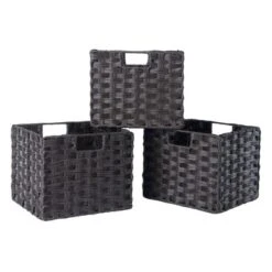 42" 7pc Leo Storage Shelf With Baskets Espresso/Chocolate - Winsome 19 42" 7pc Leo Storage Shelf With Baskets Espresso/Chocolate - Winsome -Bedroom Home Store GUEST 5f777760 a232 4afc b1a5 16e50e42d402