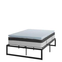 Flash Furniture 14 Inch Metal Platform Bed Frame With 12 Inch Pocket Spring Mattress In A Box And 2 Inch Cool Gel Memory Foam Topper 33 Flash Furniture 14 Inch Metal Platform Bed Frame With 12 Inch Pocket Spring Mattress In A Box And 2 Inch Cool Gel Memory Foam Topper -Bedroom Home Store GUEST 5fe94ba5 da5e 4c5d b270 56f38ac9ed99