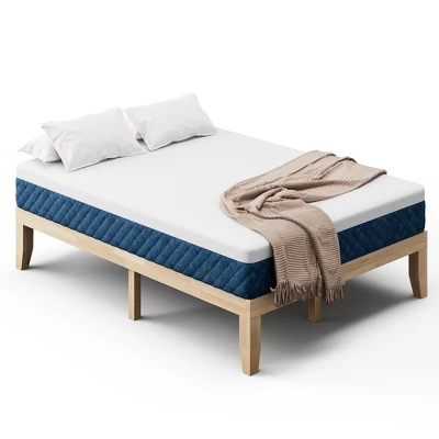Costway Full Size Wood Bed Frame & 10'' Foam Mattress Set CertiPUR-US Certified Natural/Espresso 11 Costway Full Size Wood Bed Frame & 10'' Foam Mattress Set CertiPUR-US Certified Natural/Espresso - Image 10