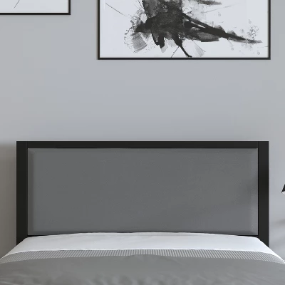 Merrick Lane Headboard Upholstered Headboard With Metal Frame And Adjustable Rail Slots 6 Merrick Lane Headboard Upholstered Headboard With Metal Frame And Adjustable Rail Slots - Image 4