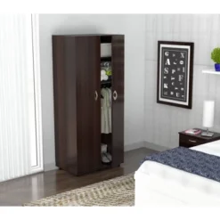 2 Door Wardrobe/Armoire Espresso - Inval 14 2 Door Wardrobe/Armoire Espresso - Inval -Bedroom Home Store GUEST 62d1fd46 60e9 4b9e 9060 c807f8a73faa