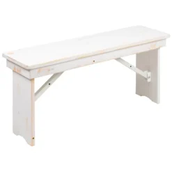 Emma And Oliver 40" X 12" Antique Rustic Solid Pine Folding Farm Bench - Portable Bench 28 Emma And Oliver 40" X 12" Antique Rustic Solid Pine Folding Farm Bench - Portable Bench -Bedroom Home Store GUEST 632db1f0 80bc 42bf 8bed d322ff6e9046