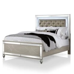 2pc Queen La Mesa Bedroom Set With Nightstand Silver - HOMES: Inside + Out 11 2pc Queen La Mesa Bedroom Set With Nightstand Silver - HOMES: Inside + Out -Bedroom Home Store GUEST 6478e325 3d8a 4a09 9c11 93183785ef40