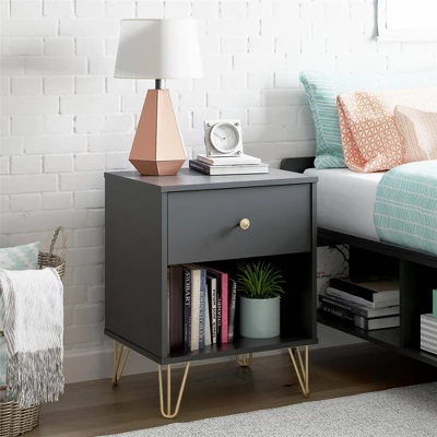 Owen Nightstand Black - Novogratz 4 Owen Nightstand Black - Novogratz - Image 2