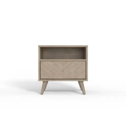 ELuxury Chevron Wood Nightstand With Drawer 18 ELuxury Chevron Wood Nightstand With Drawer -Bedroom Home Store GUEST 661822da e690 41f2 94b1 f5234cf9e849