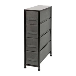 Flash Furniture 4 Drawer Slim Wood Top Cast Iron Frame Vertical Storage Dresser With Easy Pull Fabric Drawers 22 Flash Furniture 4 Drawer Slim Wood Top Cast Iron Frame Vertical Storage Dresser With Easy Pull Fabric Drawers -Bedroom Home Store GUEST 667ebc45 9181 45bc 86ad fd19d29a809b